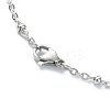 Non-Tarnish 304 Stainless Steel Pendant Necklace for Girl Women NJEW-JN04280-02-5