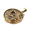 304 Stainless Steel Big Pendants LS-STAS-D091-05AG-2