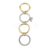 Brass Micro Pave Cubic Zirconia Plain Band Finger Rings for Women RJEW-P160-01F-G01-5