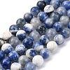 Natural Sodalite Round Bead Strands G-E334-6mm-08-5
