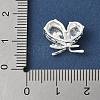Brass Micro Pave Clear Teardrop Cubic Zirconia Pendants KK-A253-09S-3