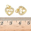 Brass Micro Pave Cubic Zirconia Pendants KK-I379-15G-04-3