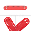 PU Leather Oval Long Bag Bottom FIND-PH0016-003E-7