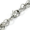 Fashionable 304 Stainless Steel Rope Chain Bracelets STAS-A028-B035P-2