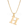 1pc 304 Stainless Steel Letter Pendant Necklaces NJEW-LP0001-38H-G-1