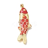 Brass Enamel Pendants KK-CBAEEA8-09G-2