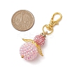 Angel Glass Seed Bead Pendant Decorations HJEW-MZ00088-4