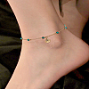 1Pc 316L Surgical Stainless Steel Anklets for Women AJEW-LP0006-74-1
