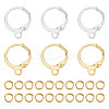 200Pcs 2 Colors Brass Leverback Earring Findings FIND-AR0004-93-1