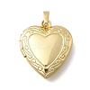 Valentine's Day Brass Heart Locket Pendants KK-D431-035E-G-1