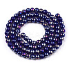 Electroplate Opaque Glass Beads Strands GLAA-T032-P4mm-AB03-3