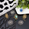 20Pcs 2 Colors Brass Ring Shanks KK-AR0002-11-2