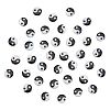  50Pcs Natural Freshwater Shell Printed Beads SHEL-NB0001-55B-1