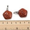 Natural Red Jasper Carved Pendants G-I319-02P-A05-3