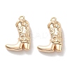 Brass Micro Pave Clear Cubic Zirconia Pendants KK-M102-25G-1
