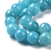 Natural Mashan Jade Round Beads Strands X-G-D263-8mm-XS28-7