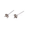 Non-Tarnish 316 Surgical Stainless Steel Stud Earring Setting STAS-S117-023A-1