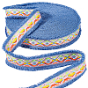 9 Yards Polyester Rhombus Jacquard Fringe Ribbon OCOR-GA0002-06A-1