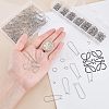 316 Stainless Steel Hoop Earrings Findings & 304 Stainless Steel Open Jump Rings Findings Kits STAS-UN0010-30-3