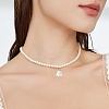 80Pcs 8 Styles ABS Plastic Imitation Pearl Pendants KY-CJ0001-95-8