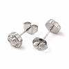 Non-Tarnish 304 Stainless Steel Flower Stud Earrings for Women LS-EJEW-C004-10P-2
