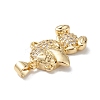 Brass Micro Pave Cubic Zirconia Pendants KK-M240-13G-4
