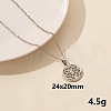 201 Stainless Steel Trinity Knot Pendant Necklaces FS-WG515A3-03-1