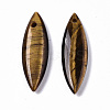 Natural Tiger Eye Pendants G-S364-078C-2