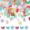 160Pcs 16 Style Transparent Baking Paint Glass Beads GLAA-FH0001-58-1