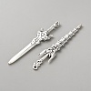 Tibetan Style Zinc Alloy Weaponry Big Pendants PALLOY-WH0048-51AS-01-2