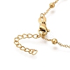 304 Stainless Steel with Cubic Zirconia Link Bracelets STAS-Z103-02G-01-3