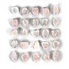 Natural Rose Quartz Rune Stones PW-WGED742-02-1