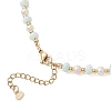 Natural Pearl and Shell Rondelle Beaded Necklaces NJEW-JN05852-5
