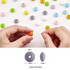 100Pcs 12MM Silicone Abacus Beads Silicone Beads Bulk Colorful Spacer Beads Silicone Bead Kit for Keychains Bracelets Necklaces DIY Crafts Making JX320A-2
