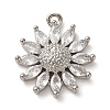 Brass Micro Pave Cubic Zirconia Pendants X-KK-I276-03P-02-1