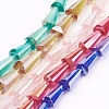 Electroplate Glass Beads Strands EGLA-Q033-M-1