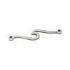 Non-Tarnish 304 Stainless Steel Wave Links Connector Charms STAS-S123-03P-05-1