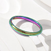 Ion Plating(IP) 304 Stainless Steel Plain Band Rings STAS-I160-E03-MC-3