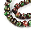 Baking Paint Glass Beads Strands DGLA-N003-8mm-B07-4