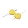 Heart-shape Lollipop Dangle Earrings for Women LS-EJEW-Z015-04E-2
