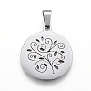 Non-Tarnish 304 Stainless Steel Pendants LS-STAS-I086-03P-01-1