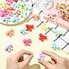 32Pcs 8 Colors Bowknot Silicone Focal Beads SIL-CJ0003-24-5