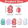 40Pcs Christmas Theme Transparent Glass Beads GLAA-FS0001-87A-3