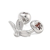 Brass Micro Pave Cubic Zirconia Pendants LS-KK-D283-22P-2