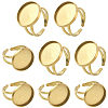 8Pcs 304 Stainless Steel Cuff Ring Settings STAS-BBC0008-13D-1
