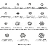 30G Tibetan Style Alloy Flower Bead Caps Sets TIBE-YW0001-30-4