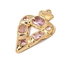 304 Stainless Steel Rhinestone Pendants SA-CBAA9A2-01G-02-2