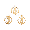 304 Stainless Steel Pendants STAS-CJC0001-01G-3