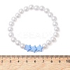 Children's Day Imitated Pearl Acrylic Beads Stretch Bracelets BJEW-JB13538-3
