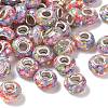 Transparent Resin Rondelle European Beads RESI-S023-07-1